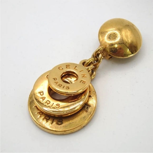 Celine Earrings PARIS Authentic Vintage - Picture 8 of 9